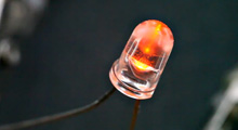 Green LED turns red!