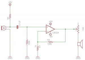 Amplifier circuit schematic