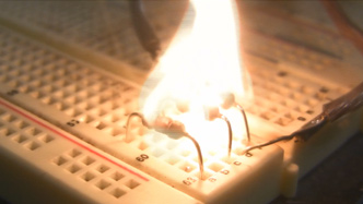 exploding electronic components