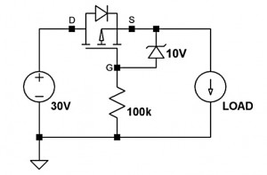 P-FET reverse voltage polarity protection tutorial