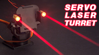 Arduino servo laser turret